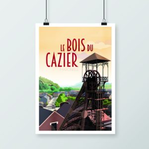 Affiche rétro - Le Bois du Cazier