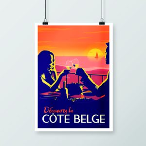 Affiche rétro - Côte belge