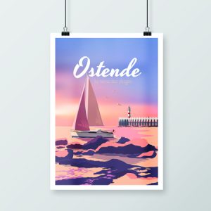 Affiche rétro - Ostende