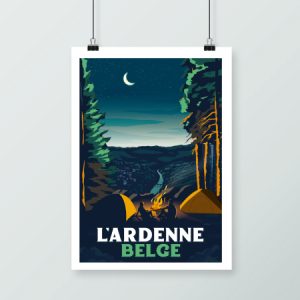 Affiche rétro - Les Ardennes belges